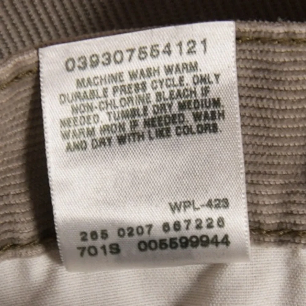 Vintage Y2K Levi's 559 Relaxed Straight Corduroy Men Pants 32x30 Baggy Tan